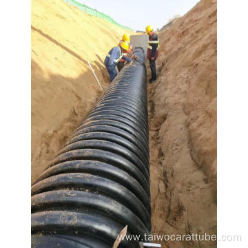 Corrugated Drain HDPE Plastic Carat Pipe Tube